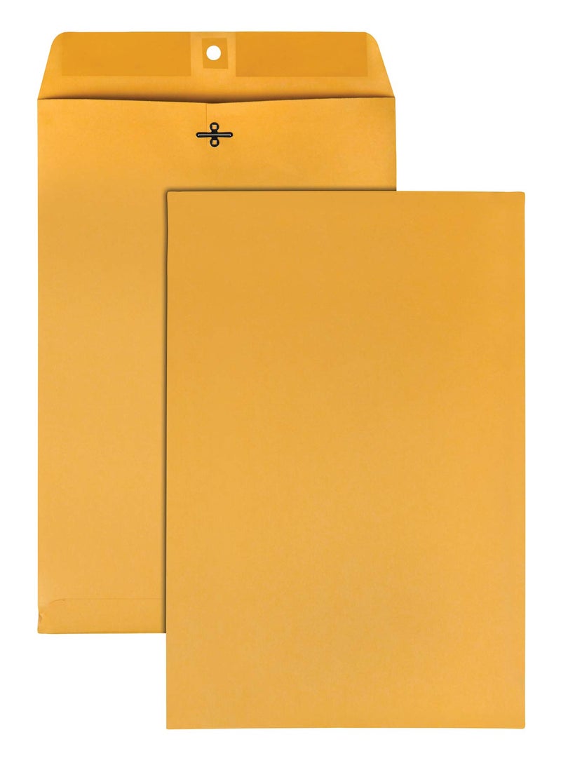Quality Park Clasp Envelopes, Brown Kraft, 10 x 15 inches, Box of 100 (37898) - Image 3
